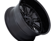 Aluminum Wheels 22X10 Darkstar FC853MB 8 On 180 Matte Black/Gloss Black Lip 124.2 Bore -18 Offset Fuel Off Road Wheels