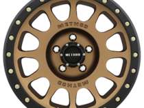 Aluminum Wheels 17x8.5 NV MR305 Bolt Pattern 5 On 127 Offset 0 Lip Size 1.3 Method Bronze BRZ Black Street Loc Method