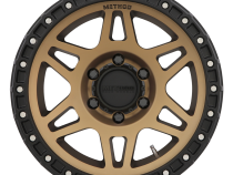 Aluminum Wheels 17x9 MR312 Bolt Pattern 6 On 139.7 Offset -12 Lip Size 0.91 Method Bronze BRZ Matte Black Lip Method