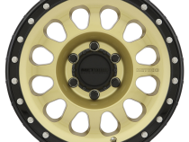 Aluminum Wheels 17x8.5 MR315 Bolt Pattern 6 On 139.7 Offset 0 Lip Size 1.65 Gold GD Black Street Loc Method