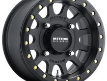 Aluminum Wheels 15x10 MR401 Beadlock UTV Bolt Pattern 5 On 114.3 Offset 25 Lip Size 2.05 Matte Black MB Method