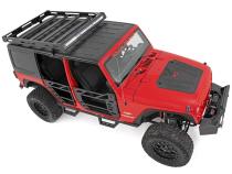 Jeep Roof Rack System w/Black-Series LED Lights 07-18 Wrangler JK Rough Country