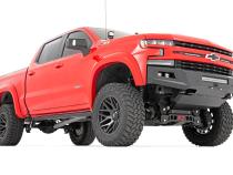 High Clearance Front Bumper LED Lights and Skid Plate 19-22 Chevy Silverado 1500 Rough Country