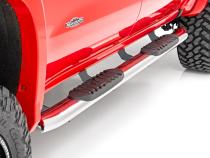 GM Stainless Steel Oval Nerf Step Bars 19-21 GM 1500 / 20-21 2500HD/3500 HD Crew Cab Rough Country