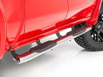 GM Stainless Steel Oval Nerf Step Bars 19-21 GM 1500 / 20-21 2500HD/3500 HD Crew Cab Rough Country