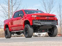 GM Stainless Steel Oval Nerf Step Bars 19-21 GM 1500 / 20-21 2500HD/3500 HD Crew Cab Rough Country