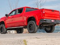 GM Stainless Steel Oval Nerf Step Bars 19-21 GM 1500 / 20-21 2500HD/3500 HD Crew Cab Rough Country