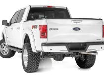 Ford Oval Nerf Step Bars 15-Up F-150 SuperCrew Cab Rough Country