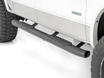 Oval Nerf Step 4.5 Inch Crew Cab Black 09-14 Ford F-150 2WD/4WD Rough Country