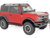 Oval Nerf Steps 2-Door Black Ford Bronco 2 Door 4WD 21-Up Rough Country