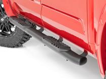 Oval Nerf Steps Crew Cab Black Toyota Tundra 2WD/4WD (22-23) Rough Country