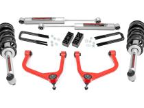 3.5 Inch Lift Kit N3 Struts Red GMC Sierra 1500 2WD/4WD (2019-2025) Rough Country