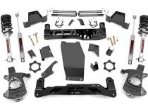 6.0 Inch GM Suspension Lift Kit w/N3 Struts and N3 Shocks 14-18 1500 PU 4WD Aluminum Rough Country
