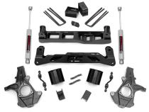 5 Inch Suspension Lift Kit No Struts w/N2.0 14-18 Silverado/Sierra 1500 2WD Aluminum/Stamped Steel Rough Country
