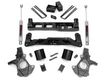 5 Inch Suspension Lift Kit No Struts w/N2.0 14-18 Silverado/Sierra 1500 2WD Aluminum/Stamped Steel Rough Country