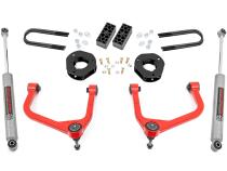 3.5 Inch Lift Kit Rear Mono Leaf Red Chevy Silverado 1500 2WD/4WD (2022-2024) Rough Country