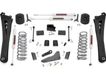 5 Inch Lift Kit FR Gas Coil Radius Arms M1 Ram 2500 4WD (2014-2018) Rough Country