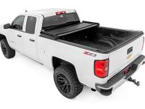 Soft Tri-Fold Bed Cover 6 Foot 7 Inch Bed Silverado/Sierra 1500/2500HD/3500HD (14-19 &amp;amp; Classic) Rough Country