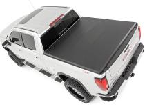 Soft Tri-Fold Bed Cover 5 Foot 10 Inch Bed Chevy/GMC Sierra 1500 (19-26)/Silverado 1500 (19-26) Rough Country