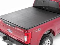 Soft Tri-Fold Bed Cover 6 Foot 10 Inch Bed Ford F-250/F-350 Super Duty (17-26) Rough Country