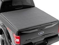 Soft Tri-Fold Bed Cover 5 Foot 7 Inch Bed Ford F-150 (21-26)/F-150 Lightning (22-26) Rough Country