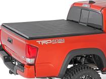 Soft Tri-Fold Bed Cover 5 Foot Bed Dbl Cab Toyota Tacoma 2WD/4WD (16-23) Rough Country