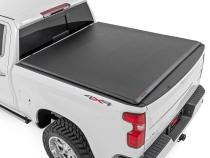 Soft Roll Up Bed Cover 5 Foot 10 Inch Bed Chevy/GMC Sierra 1500 (19-26)/Silverado 1500 (19-26) Rough Country