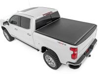 Soft Roll Up Bed Cover 5 Foot 10 Inch Bed Chevy/GMC Sierra 1500 (19-26)/Silverado 1500 (19-26) Rough Country