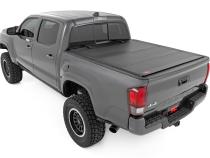 Hard Tri-Fold Flip Up Bed Cover 5 Foot Bed Toyota Tacoma 2WD/4WD (2005-2015) Rough Country