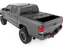 Hard Tri-Fold Flip Up Bed Cover 5 Foot Bed Toyota Tacoma 2WD/4WD (2016-2023) Rough Country