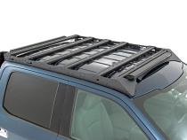 Ford Roof Rack System w/Front and Rear Facing LEDs and 40 Inch Single Row Black Series Light Bar 15-18 Ford F-150 Rough Country