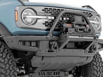 LED Light Kit Fog Mount Triple 2 Inch Black Pair Amber DRL Ford Bronco (21-25) Rough Country