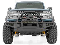 LED Light Kit Fog Mount Triple 2 Inch Black Pair Amber DRL Ford Bronco (21-25) Rough Country