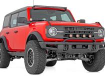 Light Bar Mount 3.5 Inch Round LED (Quad) Black Amber DRL OE Modular Steel Ford Bronco (21-24) Rough Country