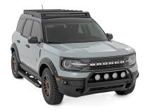 Nudge Bar w/ Tow Hooks 20 Inch Black DRL Single Row LED Ford Bronco Sport (21-24) Rough Country
