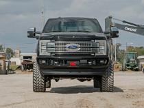 6 Inch Suspension Lift Kit Rear Overload Springs 4 inch Axle Diameter w/Front Drive Shaft &amp;amp; V2 Shocks 17-19 F-250/350 4WD Diesel Rough Country