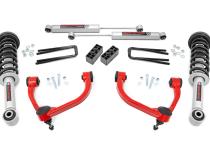 3 Inch Lift Kit N3 Struts Red Ford F-150 4WD (2009-2013) Rough Country