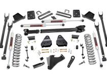 6 Inch Lift Kit 4-Link OVLD M1 w/ M1 Rear Shocks Ford F-250/F-350 Super Duty 4WD (17-22) Rough Country