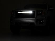 Sierra Mesh Grille 30 Inch Dual Row Black Series LED w/Cool White DRL 14-15 Sierra 1500 Rough Country