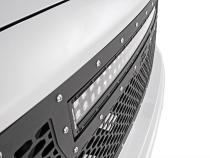 Sierra Mesh Grille w/30 Inch Dual Row Black Series LED 14-15 Sierra 1500 Rough Country