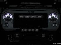 Ford Mesh Grille 30 Inch Dual Row Black Series LED w/Amber DRL 15-17 F-150 Rough Country