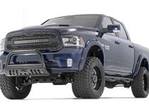 Dodge Mesh Grille 30 Inch Dual Row Black Series LED w/Cool White DRL 13-18 RAM 1500 Rough Country