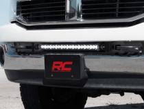 Dodge Hidden Bumper Kit w/ 20-Inch LED Light Bar Black Series 03-18 Ram 2500/3500 Rough Country