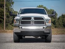 Dodge 40 Inch Curved LED Light Bar Hidden Bumper Mounts 10-18 RAM 2500/3500 Rough Country