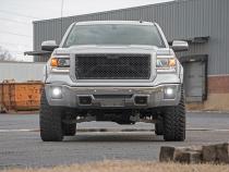 2 Inch Cree LED Fog Light Kit Black Series 14-15 Sierra 1500 Rough Country