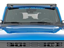 50 Inch Straight CREE LED Light Bar Single Row Black Series w/Cool White DRL Rough Country