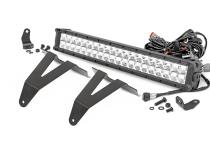 Dodge 20 Inch LED Bumper Kit Chrome Series w/Amber DRL 19-20 RAM 1500 Rough Country