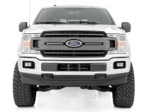 Dual 10 Inch LED Black Series Grille Kit 18-20 F-150 XLT Rough Country