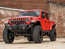 Jeep Quad LED Light Pod Kit -Black Series w/Amber DRL 18-20 JL 20-Up Gladiator Rough Country