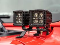 Jeep Quad LED Light Pod KitBlack Series w/White DRL 18-20 JL/20-UP Gladiator Rough Country